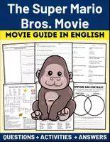 Vorschau - Spiele - Movie Guide: "The Super Mario Bros. Movie" Questions + Activities Puzzles + Answers - Deckblatt