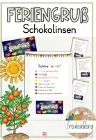 Vorschau - Anderer Materialtyp - Feriengruß Schokolinsen - Ferien - Smart - Deckblatt