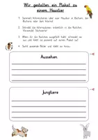 Vorschau - Arbeitsblätter - Haustiere / Tiere: Plakatgestaltung & Referat (Präsentation) - Sachunterricht / Deutsch - Kl. 3/4 - Seite 1