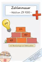 Vorschau - Spiele - Zahlenmauern im Zahlenraum 1000 - Deckblatt