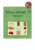 Aperçu - Apprentissages en autonomie - Jeu de vocabulaire: Schau schnell !!! Möbel (les meubles) - Page de couverture