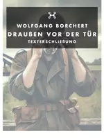 Vorschau - Arbeitsblätter - Textanalyse/Texterschließung "Draußen vor der Tür" (Wolfgang Borchert) - Deckblatt