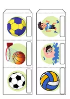Vorschau - Arbeitsblätter - Leporello Thema Sport/Sportarten (Klasse 1 und 2) - Seite 3