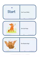 Vorschau - Spiele - Lesedominos Tiere 2 - Lesedominos Klasse 1 - Lesedominos Klasse 2 - 3-fach differenziert - Lesedomino für die Bild-Satz-Zuordnung - Lesedomino Klasse 1 - Lesedomino Klasse 2 - Freiarbeitsmaterial Deutsch - Freiarbeit Deutsch - Seite 2