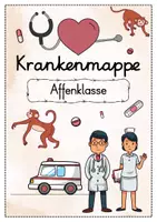 Vorschau - Anderer Materialtyp - Krankenmappe Affenklasse - Krankenpost Affe - Seite 1