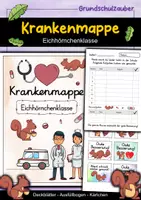 Vorschau - Anderer Materialtyp - Krankenmappe Eichhörnchenklasse - Krankenpost Eichhörnchen - Deckblatt