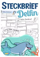 Vorschau - Arbeitsblätter - Steckbrief Delfin Sachunterricht - Deckblatt