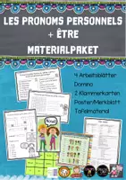 Vorschau - Arbeitsblätter - Materialpaket: pronoms personnels sujet & être - Deckblatt