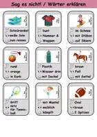 Vorschau - Arbeitsblätter - Sag es nicht Sport/Sportarten - DaZ/DaF, Deutsch (Spiel) - Seite 2