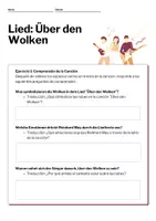 Vista previa - Tarjetas / Manipulativos - Aprende la canción: Über den Wolken - página 2