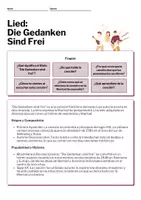 Vista previa - Refuerzo / NEE / Materiales de apoyo - Aprende la canción: Die Gedanken Sind Frei - página 2