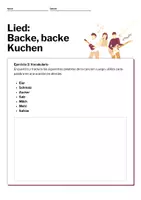 Vista previa - Refuerzo / NEE / Materiales de apoyo - Aprende la canción: Backe, backe Kuchen - página 2