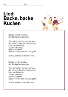 Vista previa - Refuerzo / NEE / Materiales de apoyo - Aprende la canción: Backe, backe Kuchen - página 3