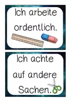 Vorschau - Bildkarten - Klassenregeln im Weltraumlook Classroom Management - Seite 3