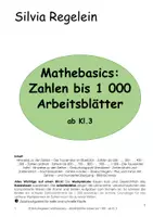 Vorschau - Arbeitsblätter - Mathebasics: Zahlen bis 1000 - Poster & Arbeitsblätter - Deckblatt