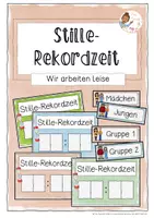 Vorschau - Anderer Materialtyp - Stillerekordzeit - Visualisierung für den Klassenraum - Deckblatt