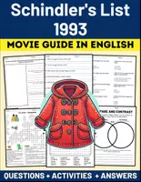Vorschau - Arbeitsblätter - Movie Guide: "Schindler's List 1993" Questions + Activities Puzzles + Answers - Deckblatt