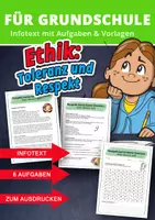 Vorschau - Arbeitsblätter - Ethik in der Grundschule: Respekt kennt keine Grenzen - Deckblatt