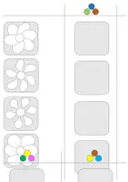 Vorschau - Fördermaterial/Inklusion - Klettmappe: Blüten sortieren - Seite 1