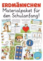 Vorschau - Mal- und Bastelvorlagen - Erdmännchenklasse Schulanfang Materialpaket Klassentier Erdmännchen - Deckblatt