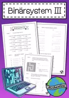 Vorschau - Arbeitsblätter - Binärsystem & Binärzahlen III (Übungsblätter) - Deckblatt