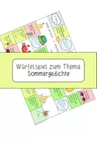 Vorschau - Spiele - Sommergedichte Würfelspiel "Weißt du noch...?" - Deckblatt