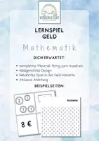 Vorschau - Spiele - Lernspiel Geld, Merk es Dir Spiel, Geldwerte, Euro - Deckblatt