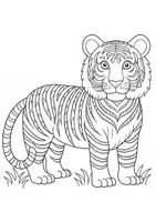 Vorschau - Arbeitsblätter - Ausmalbilder Thema Zootiere - Grundschule - Bastelvorlagen - Seite 1