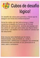 Vista previa - Juegos / Gamificación - Cubos de desafío lógico - página 1
