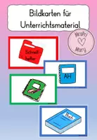 Vorschau - Bildkarten - Bildkarten Unterrichtsmaterial (Schulstart) - Deckblatt