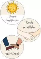 Vorschau - Poster - Classroom-Management: Unsere Begrüßungen (2024 Version - Druckschrift) - Seite 2