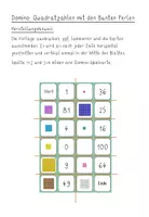 Vorschau - Spiele - Dominos zu den Quadratzahlen mit den Bunten Perlen - Seite 1
