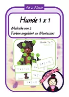 Vorschau - Stationenlernen - Spiel zur Malreihe 2 | Hunde-Einmaleins - Deckblatt