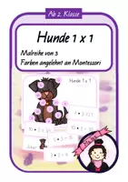 Vorschau - Stationenlernen - Spiel zur Malreihe 3 | Hunde-Einmaleins - Deckblatt