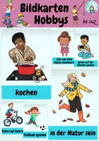 Vorschau - Bildkarten - Bildkarten Hobbys (für DaZ und Grundschule) - Deckblatt