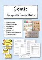 Vorschau - Unterrichtsreihen - Comic im Kunstunterricht. Ideal auch für Hybridunterricht. - Deckblatt