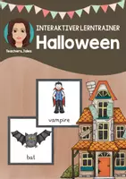 Vorschau - Stationenlernen - Interaktiver Lerntrainer: Halloween - Deckblatt