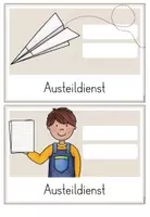 Vorschau - Poster - Classroom-Management: Unsere Klassendienste (Visualisierung, beige) - Seite 2