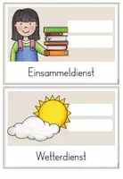 Vorschau - Poster - Classroom-Management: Unsere Klassendienste (Visualisierung, beige) - Seite 3