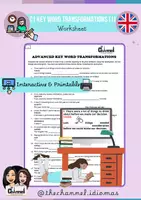 Aperçu - Feuilles d'exercices - C1 Key Word Transformations (1) – 30 Sentences - Page de couverture
