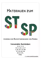 Vorschau - Arbeitsblätter - ST und SP - Arbeitsblätter zur Buchstabenerarbeitung - in deutscher Fibelschrift - Seite 2