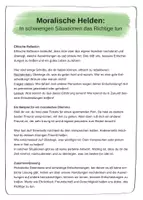 Vorschau - Arbeitsblätter - Ethik in der Grundschule: Moralische Helden - Seite 3