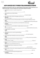 Aperçu - Feuilles d'exercices - C1 Key Word Transformations (4) – 30 Sentences - Page 1