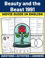 Vorschau - Spiele - Movie Guide: "Beauty and the Beast 1991" Questions + Activities Puzzles + Answers - Deckblatt