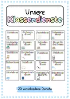Vorschau - Mal- und Bastelvorlagen - Unsere Klassendienste - Deckblatt