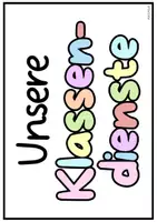 Vorschau - Mal- und Bastelvorlagen - Unsere Klassendienste - Seite 1