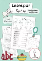 Vorschau - Arbeitsblätter - Buchstabeneinführung Sp | Lesespur | Anfangsunterricht - Deckblatt