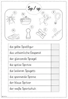 Vorschau - Arbeitsblätter - Buchstabeneinführung Sp | Lesespur | Anfangsunterricht - Seite 2