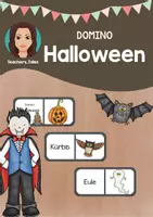 Vorschau - Stationenlernen - Domino: Halloween - Deckblatt