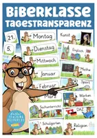 Vorschau - Lehrpläne/Lehrermaterial - Tagestransparenz Biberklasse Klassentier Biber - Deckblatt
